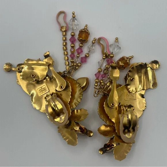 Lunch at the Ritz “Babette & Suzette” Poodle Earrings - Picture 7 of 9